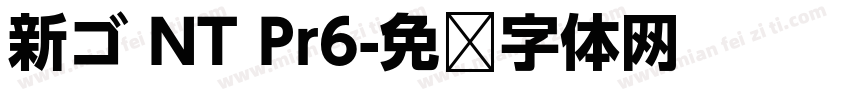 新ゴ NT Pr6字体转换
